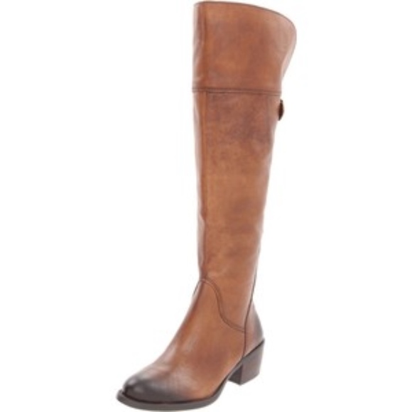 Vince Camuto Shoes - Vince Camuto Camel Bollo Knee-High Leather Boot